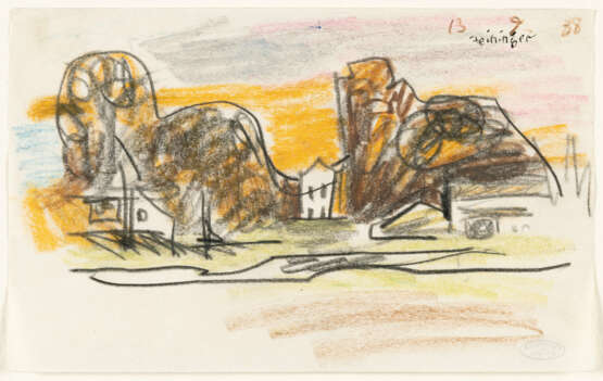 Lyonel Feininger. Houses and Trees in Connecticut - photo 4 Lyonel Feininger. Houses and Trees in Connecticut - photo 4
