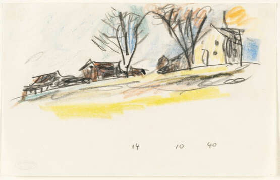 Lyonel Feininger. Landscape with Houses and Trees in Connecticut - Foto 2 Lyonel Feininger. Landscape with Houses and Trees in Connecticut - Foto 2