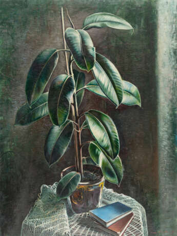 Eugen Knaus. Stillleben mit Gummibaum - Foto 1