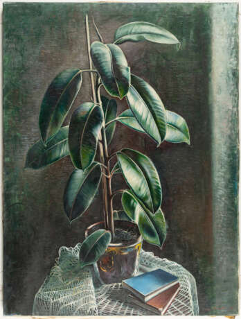 Eugen Knaus. Stillleben mit Gummibaum - Foto 2