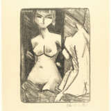 Otto Mueller. Nude girl in front of a mirror (semi-nude) - фото 2