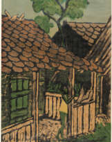 Otto Mueller. Zwei Zigeunerkinder vor der Hütte