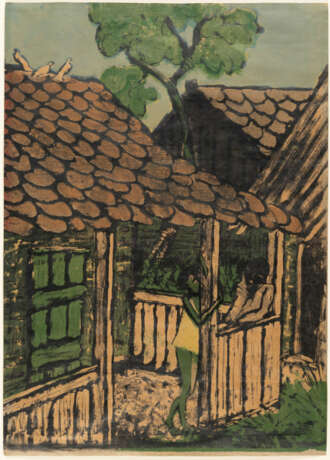 Otto Mueller. Two gypsy children in front of the hut - photo 2