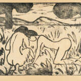 Otto Mueller. Squatting and kneeling girl (two nudes, kneeling) - photo 1