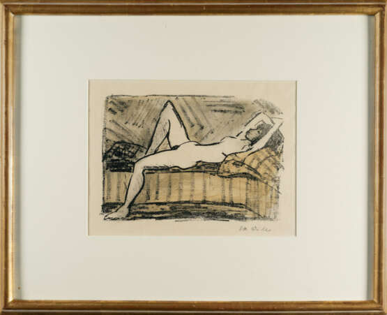 Otto Mueller. Liegende auf der Couch (Ruhender Akt) - Foto 4