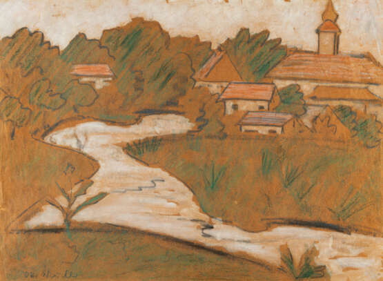 Otto Mueller. Village by the river - photo 1 Otto Mueller. Village by the river - photo 1