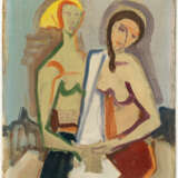 Karl Hofer. Study with two women (yellow headscarf) - фото 2