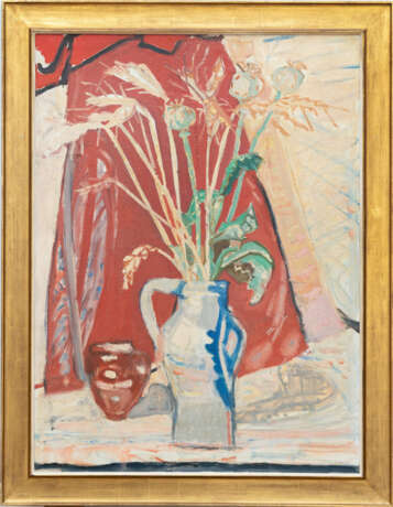 Max Gubler. Still life with ears of corn and poppy capsules in a jug - фото 4