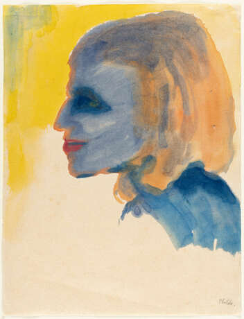 Emil Nolde. Woman's head profile (Stephanie Wiesand) - photo 2