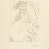 Pablo Picasso. Sculpteur, modèle accroupi et tête sculptée - фото 1