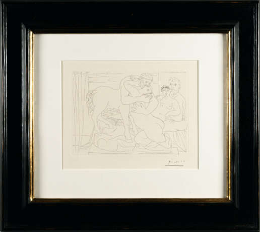 Pablo Picasso. Sculpteur et son modèle avec un groupe sculpté représentant un centaure embrassant une femme - фото 4 Pablo Picasso. Sculpteur et son modèle avec un groupe sculpté représentant un centaure embrassant une femme - фото 4