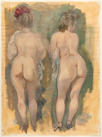 George Grosz. Two standing female nudes, from behind - photo 2