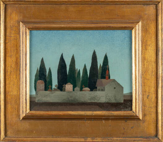 Vlastimil Beneš. „Friedhof mit Cypressen“ (Cemetery with cypress trees) - photo 4