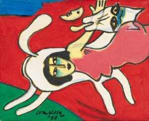 Corneille (Cornelis Willem Van Beverloo). "Le lévrier russe"