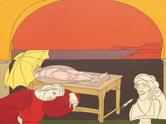 Valerio Adami. "Discours à Sperlonga" - photo 1 Valerio Adami. "Discours à Sperlonga" - photo 1