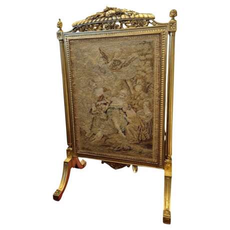 Louis XV style gilded wood firescreen 19th century Naturholz 19th century - Foto 3