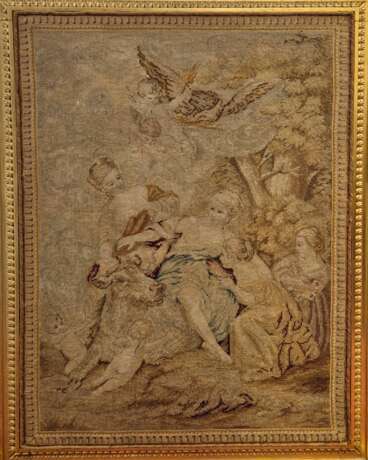 Louis XV style gilded wood firescreen 19th century Naturholz 19th century - Foto 12