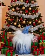 Мех. Новогодний рюкзак Деда Мороза под елку