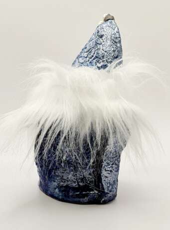 Новогодний рюкзак Деда Мороза под елку Керамика Ручная работа современная интерьерная скульптура Декоратиивно-прикладное искусство Россия 2025 г. - фото 4