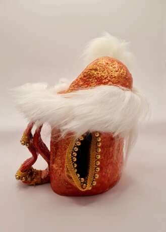 Новогодний рюкзак Деда Мороза Керамика Ручная работа смешанная техника Декоратиивно-прикладное искусство 2025 г. - фото 2