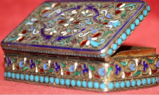 “silver Snuff-box with enamels ” - photo 5