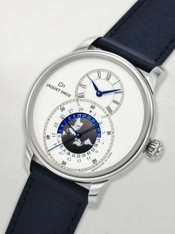 JAQUET DROZ, STAINLESS STEEL DUAL TIME 'GRANDE SECONDE' WITH DATE, REF. J016030241 - фото 2