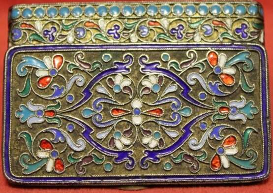 “silver Snuff-box with enamels ” - photo 1