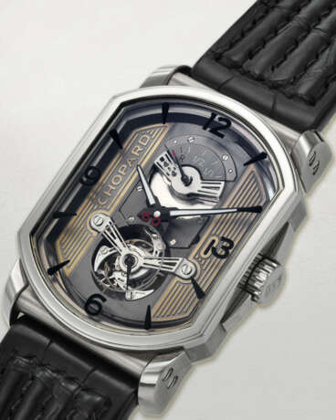 CHOPARD, TITANIUM TOURBILLON 'L.U.C. ENGINE ONE' WITH POWER RESERVE OPENWORK DIAL, REF. 168526-3001 - photo 2 CHOPARD, TITANIUM TOURBILLON 'L.U.C. ENGINE ONE' WITH POWER RESERVE OPENWORK DIAL, REF. 168526-3001 - photo 2