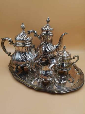 Beautiful tea-coffee service Metall Neorococo Early 20th century - Foto 2