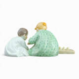 Meissen two Hentschel children baking sand cake - photo 12