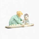 Meissen two Hentschel children baking sand cake - photo 3