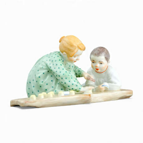 Meissen two Hentschel children baking sand cake - photo 9