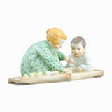 Meissen two Hentschel children baking sand cake - photo 9