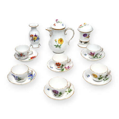 Meissen mocha set ''Streublümchen'' for 6 persons - photo 1