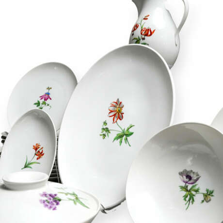 KPM coffee and dinner service with floral decoration - photo 3