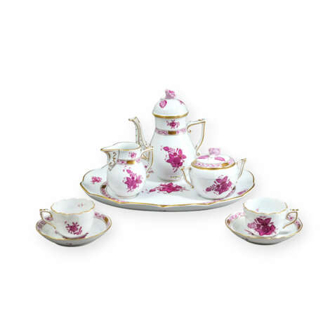 Herend mocha breakfast set Apponyi purpur - photo 1 Herend mocha breakfast set Apponyi purpur - photo 1