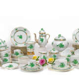 Herend Speise- und Mokka-/Teeservice Apponyi grün und Fleur des indes grün - Foto 3