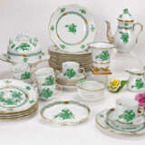Herend Speise- und Mokka-/Teeservice Apponyi grün und Fleur des indes grün - Foto 6