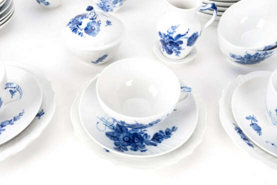 Royal Copenhagen Kaffee- und Teeservice Blaue Blume - Foto 10