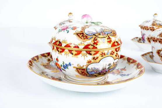 Porzellanset mit Kauffahrteimalerei - Foto 7