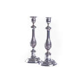 Silver classic candlestick pair - photo 2