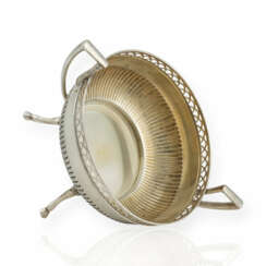 Silver basket with handles