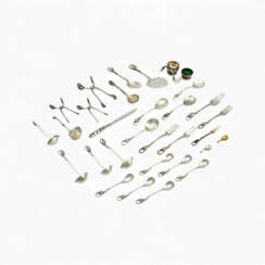 Collection of Georg Jensen silver, ''Blossom'' pattern