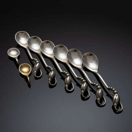 Collection of Georg Jensen silver, ''Blossom'' pattern - фото 6