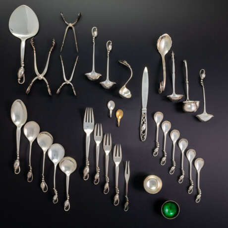 Collection of Georg Jensen silver, ''Blossom'' pattern - фото 13