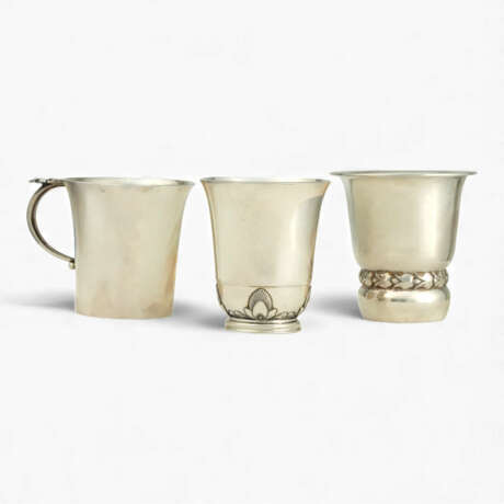 Georg Jensen 3 sterling mugs - photo 1 Georg Jensen 3 sterling mugs - photo 1