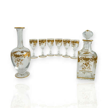 Saint Louis liqueur set Massenet Gold - photo 1