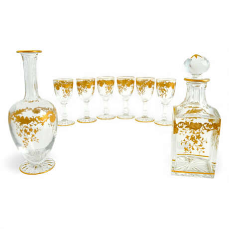 Saint Louis liqueur set Massenet Gold - photo 2