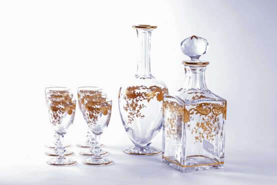 Saint Louis liqueur set Massenet Gold - photo 3