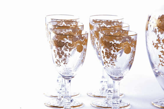 Saint Louis liqueur set Massenet Gold - photo 6